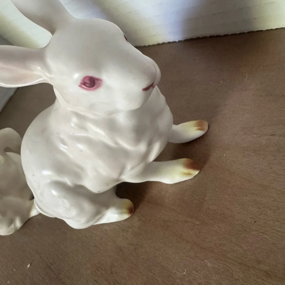 Lefton Vintage Rabbit Decor